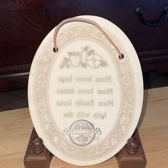 Handcrafted pottery sign mothers NWOT - Picture 2 of 3